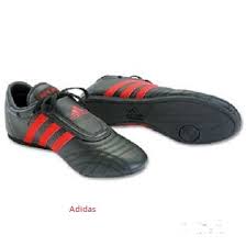 Adidas Martial Arts Shoe Black W Red Stripes Mens Size 12