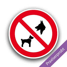Auf dem rechten foto sehen sie ein zeitlich begrenztes, eingeschränktes halteverbot: Hunde Verboten Verbotszeichen