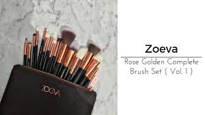 zoeva rose golden complete brush set