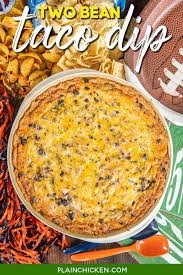 two bean taco dip plain en