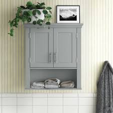Bathroom wall cabinets cut back on bathroom clutter and up floor space for you and your family with a storage cabinet from ikea. Gray Bathroom Wall Cabinets Wayfair