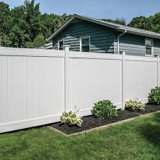 White Vinyl Privacy Fence Panel Kit