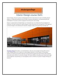 ppt interior design course delhi