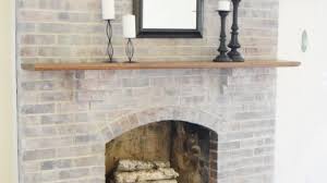 how to whitewash a fireplace love