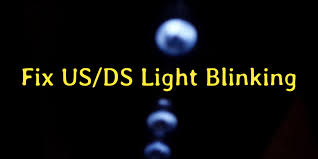 how to fix us ds light blinking error