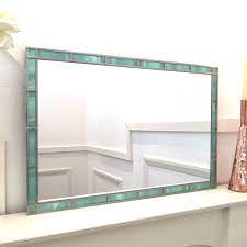 stained glass border mirror 45x61cm
