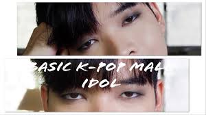 basic kpop male idol eye makeup male