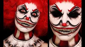 twisted clown creepy halloween makeup