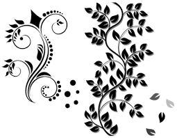 Free nature vector graphics and silhouettes of flowers, plants, floral design elements and trees. Floral Ornament Vector Free Download Clip Art