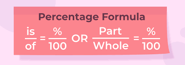 Percentage Formula How To Calculate