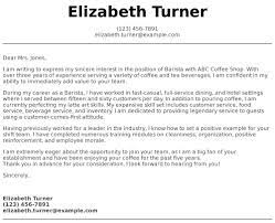 In your cover letter, you must: Barista Cover Letter Examples Samples Templates Resume Com