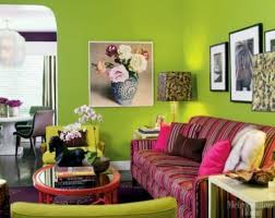 Bright Green Living Room Wallpaper