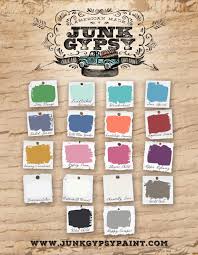 Junk Gypsy Paint Color Chart