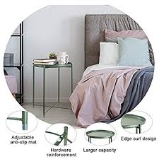 Bedroom furniture and nightstands from the leading furniture store in south florida. Buy Danpinera Tray Metal End Table Small Round Side Table Accent Table Bedside Table Round Metal Nightstand Outdoor Side Table Indoor Snack Table Accent Table Anti Rust And Waterproof Dark Green Online In
