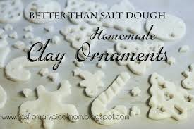 salt dough homemade clay for ornaments