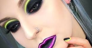 how to do the neon makeup trend