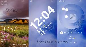 set live lock screen in windows phone 8 1