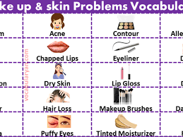 words to makeup and skin