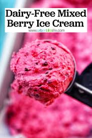 dairy free mixed berry ice cream