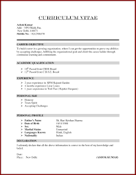 Curriculum Vitae For Job Application Sample Amazing Resume It Also