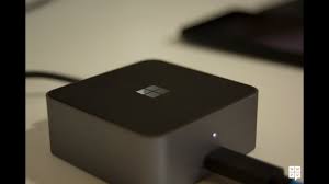 microsoft display dock unboxing and an