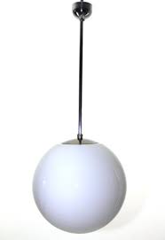 Bauhaus Opal Glass Ball Light 1930s