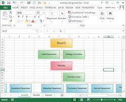 create organizational charts in excel