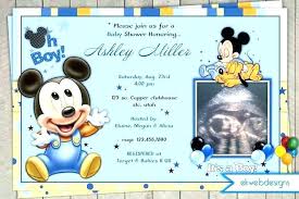Baby Mickey Birthday Invitations Invitation Cards