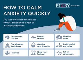 how to calm anxiety quickly priory
