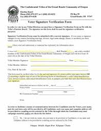 what is a signature verification form