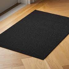 solid black utility mat