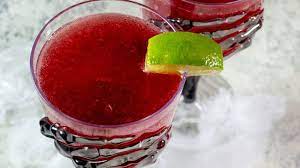 blood red pomegranate margaritas by the