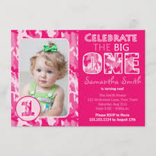 pink camo birthday invitations