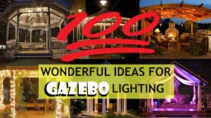 Wonderful Ideas Of Gazebo Lighting Designs Outdoor Lighting Ideas Youtube
