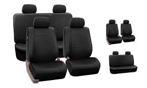 Full Set Of Faux Leather Seat Covers