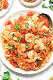 shrimp fra diavolo with spaghetti