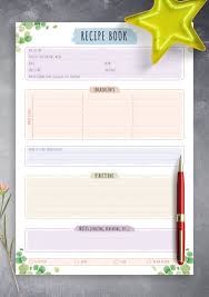 printable meal planner templates