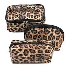 getuscart makeup bag leopard travel