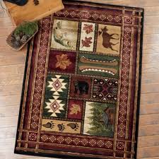 cabin and lodge wildlife rug