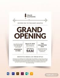 Store Opening Flyer Template Candy Shop Grand Opening