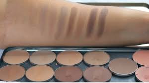 makeup geek contour powders swatches