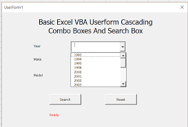 How To Set Up Cascading Combo Boxes On An Excel Vba Userform