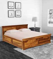 Carleson Solid Wood King Size Bed