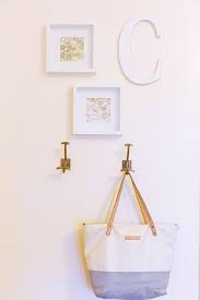 Nursery Wall With Brass Hooks