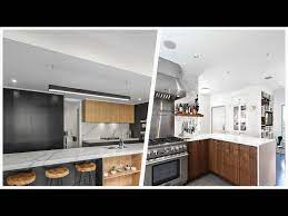 75 gray floor kitchen with quartz