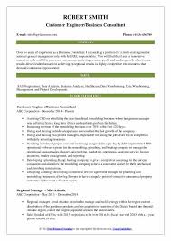 business consultant resume sles