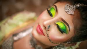 neon eye makeup bridal makeup