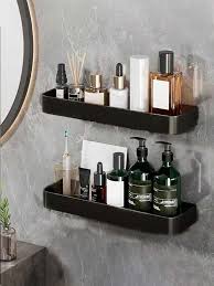 Cosmetic Organizer Mirror Front Shelf