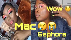 mac vs sephora makeover vlog