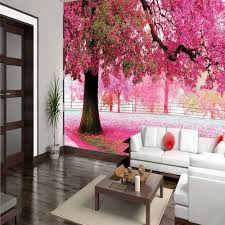 glossy pink 3d forest wallpaper for